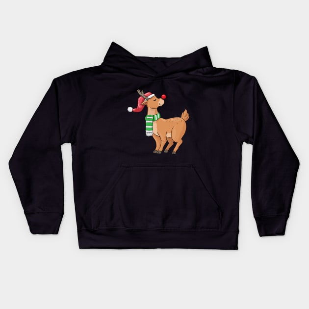 Cute reindeer Kids Hoodie by Markus Schnabel